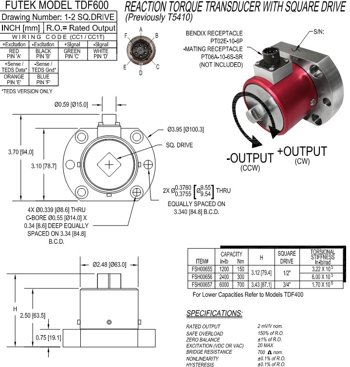 TDF600扭矩傳感器